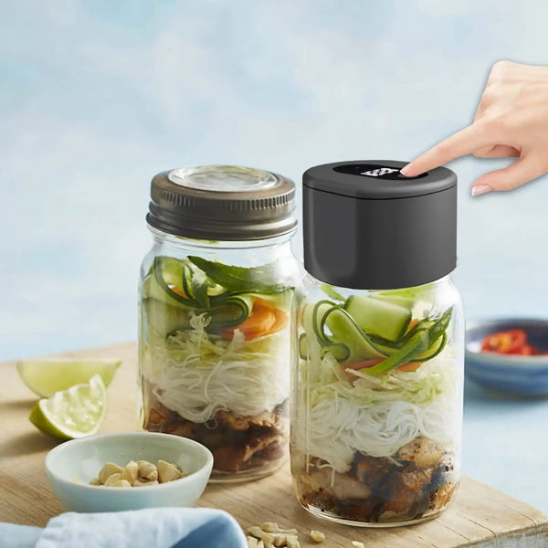 Kit d'emballage sous vide pour bocaux en verre Mason - ShopTendance